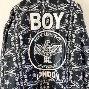 BOY London Men’s Streetwear Nylon Long Jacket British Size Small